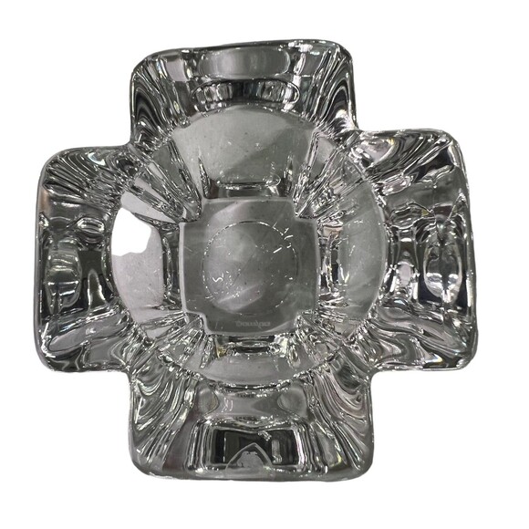 ORREFORS Sweden Crystal Max Cross Votive or Tea Light Candle Holder Anna Ehrner - Picture 3 of 11